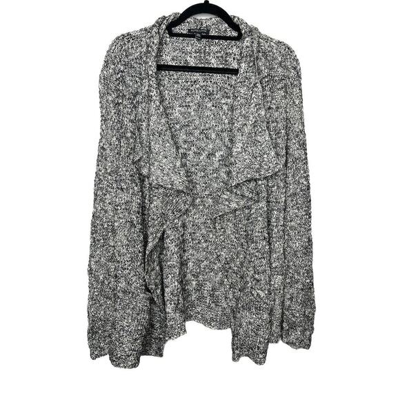 Eileen Fisher Gray Open Draped Cardigan Cotton Alpaca Blend Size Petite Large - Picture 1 of 9
